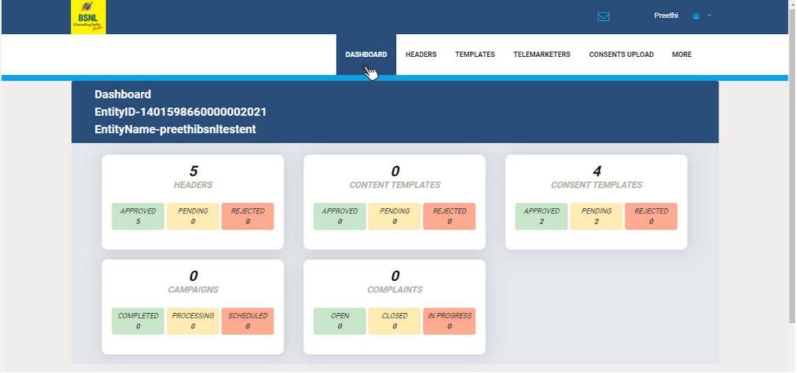 BSNL Dashboard