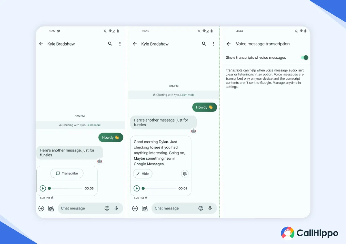 Errors in Google Voice Transcriptions