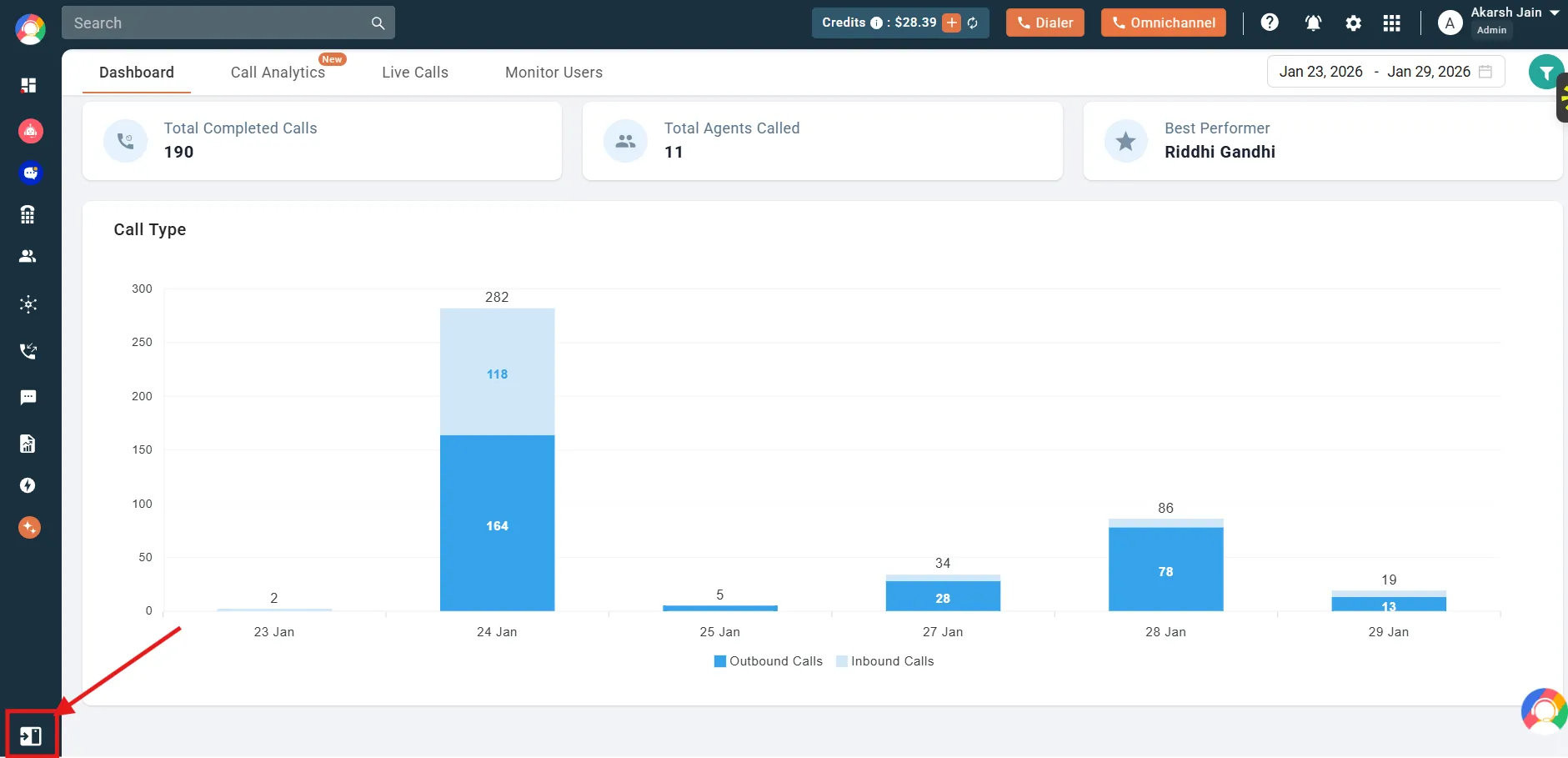 Step 1 to create IVA with callhippo