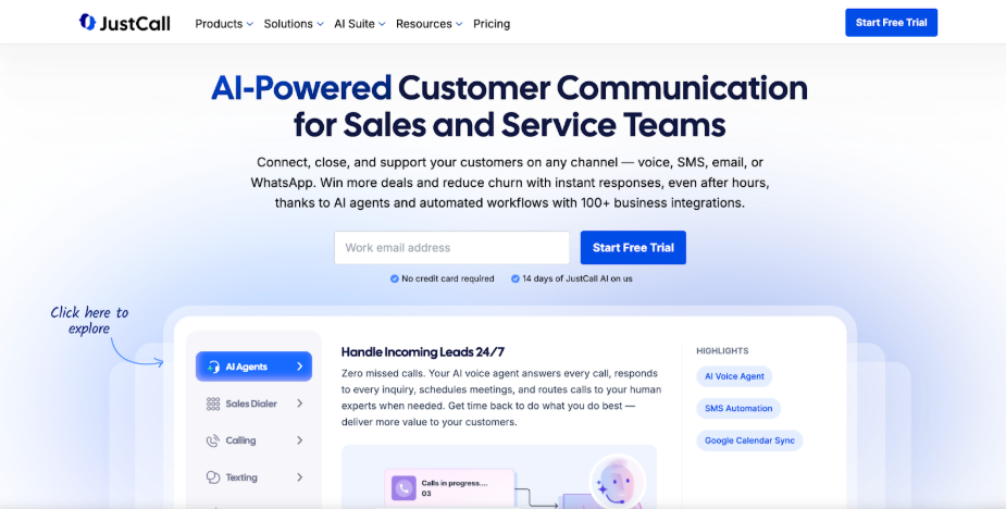 JustCall Dashboard