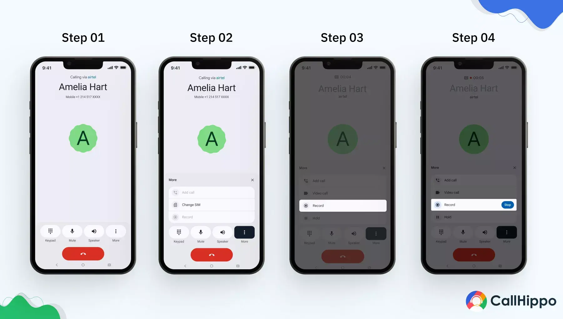 steps to record call in anroid