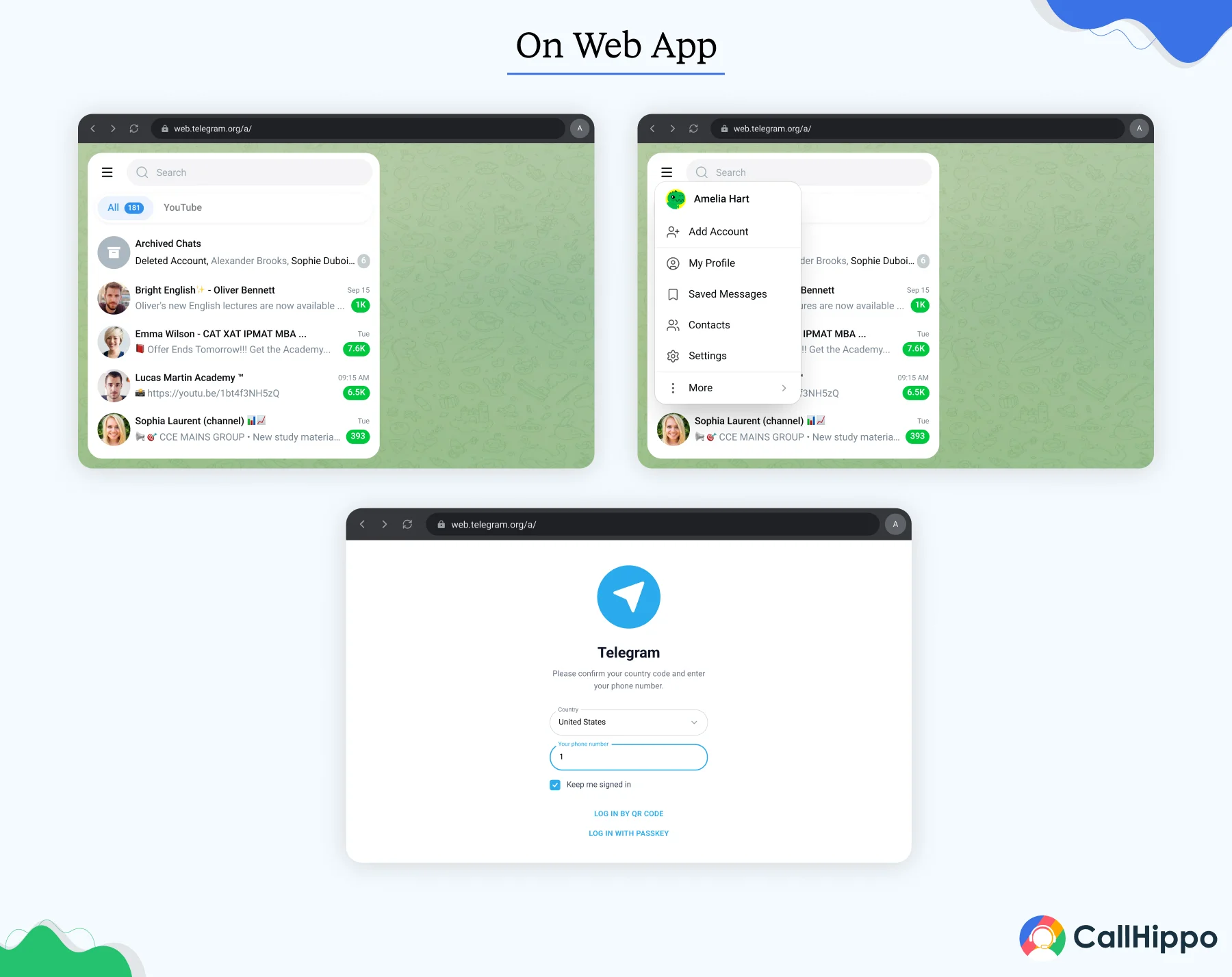 On Telegram Web