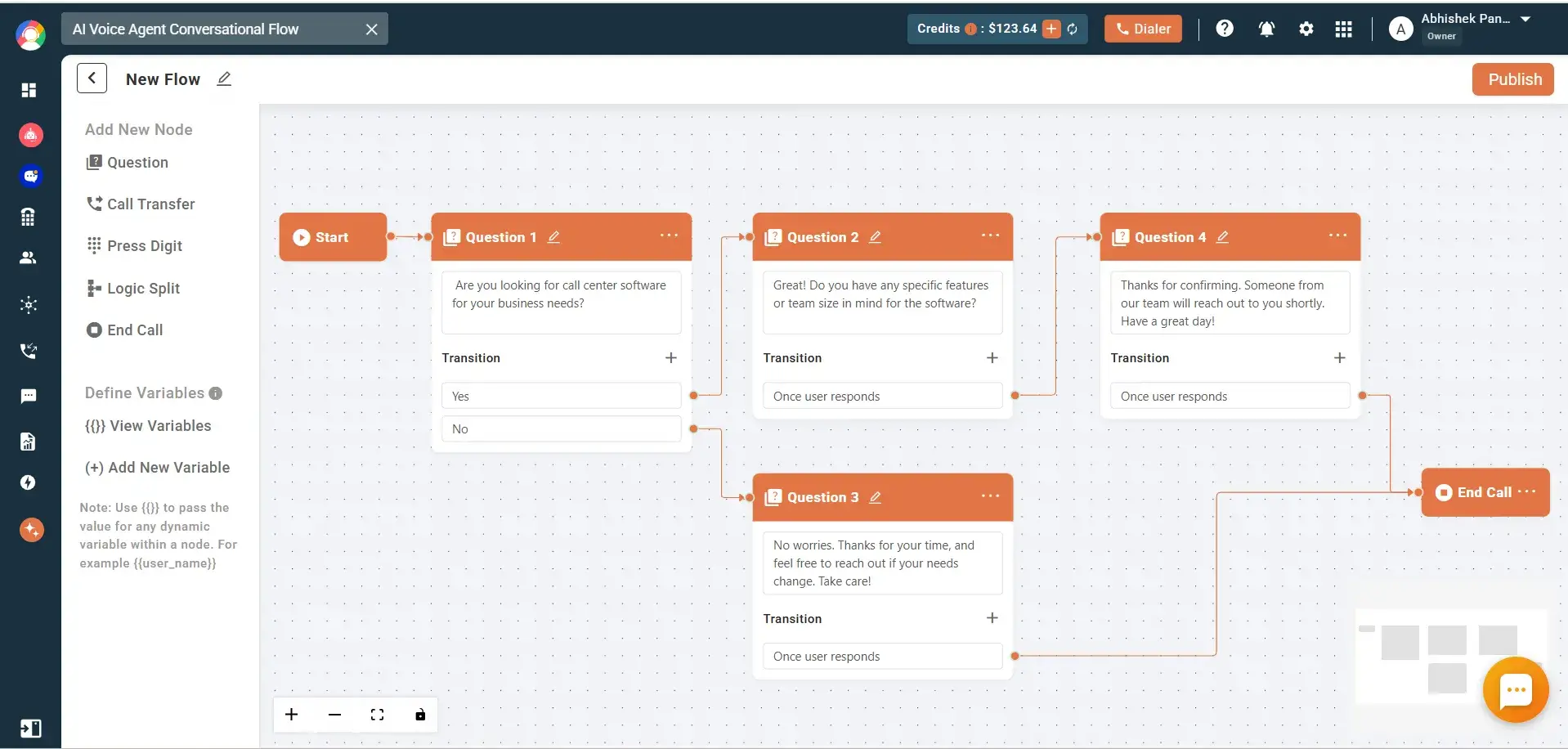 Workflow customization callhippo dashboaard