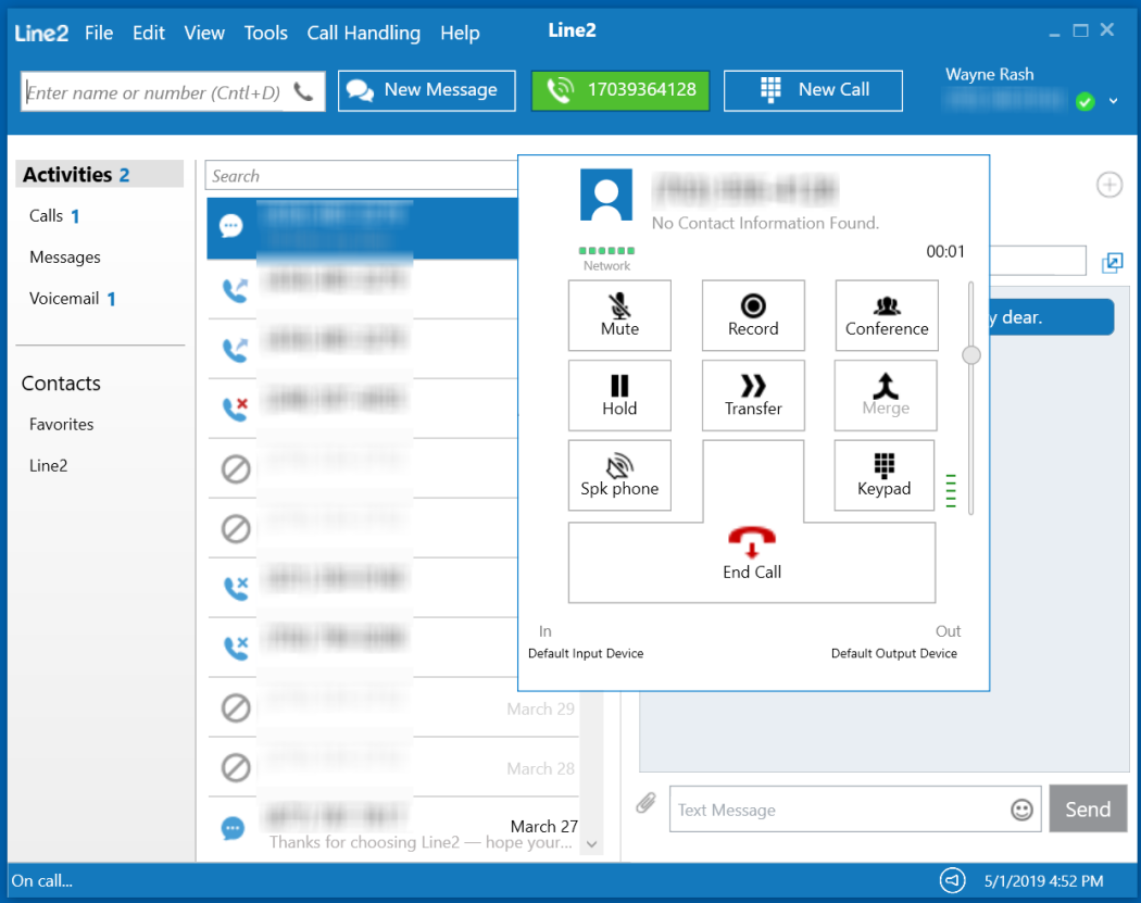 Line2 Dashboard