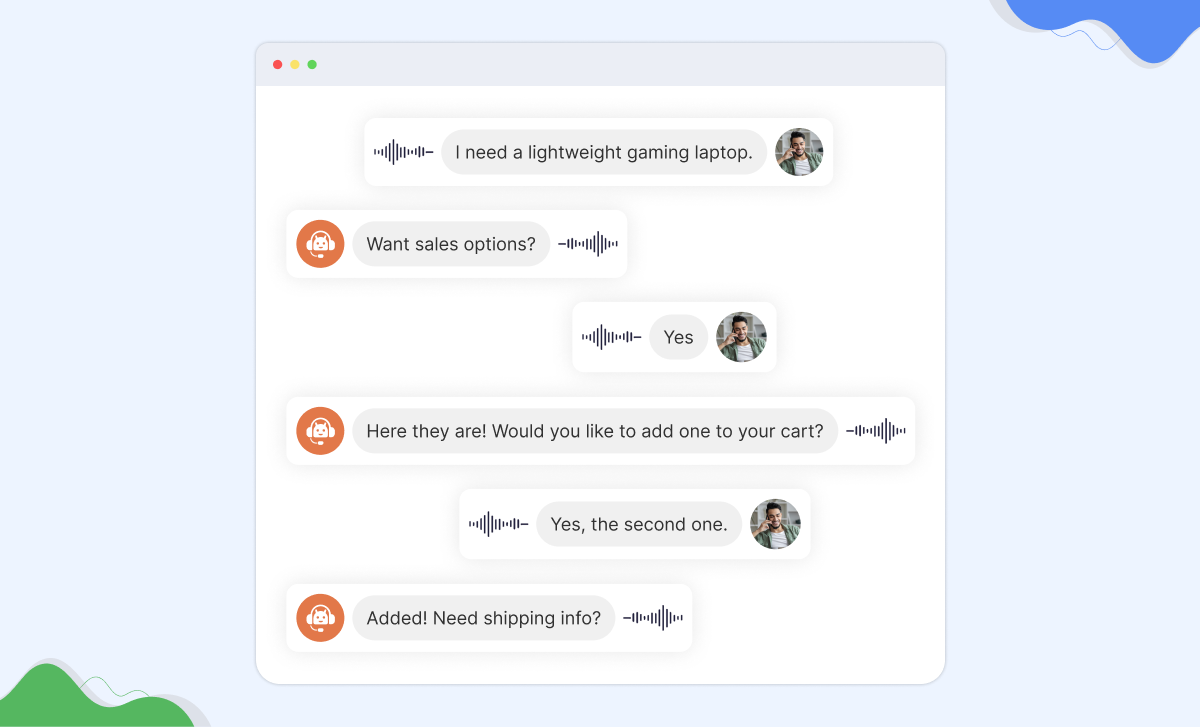 Multi-turn conversation in ecommerce