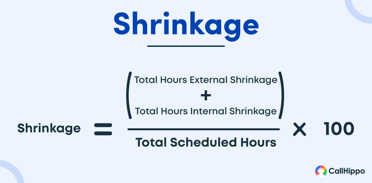 Formula to calculate call center shrinkage