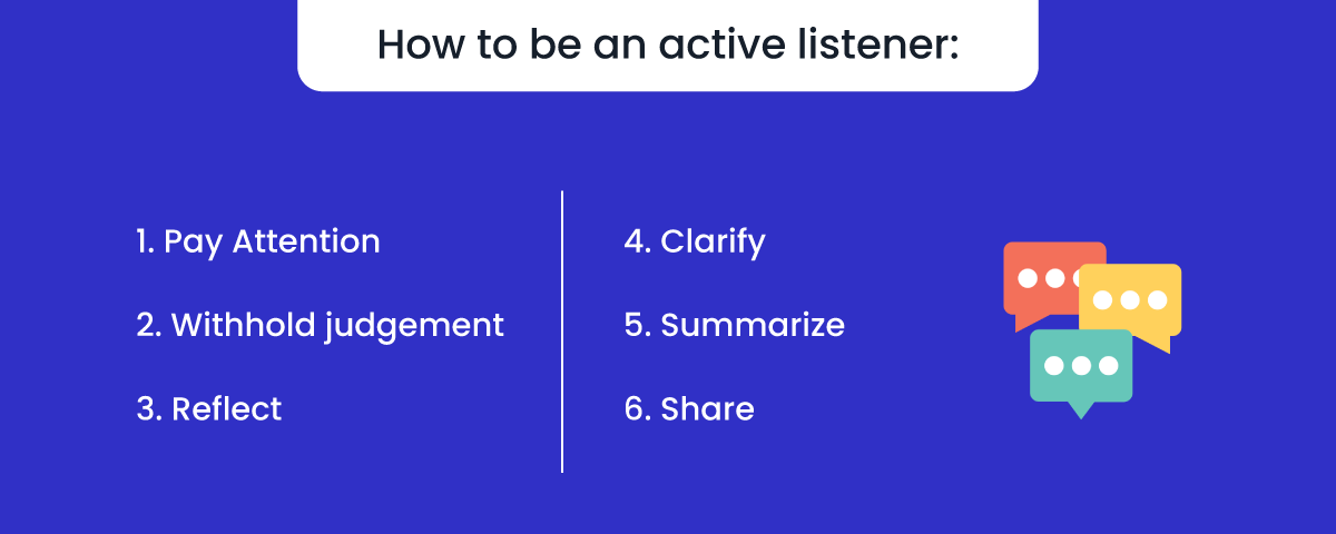 How to be an active listener?