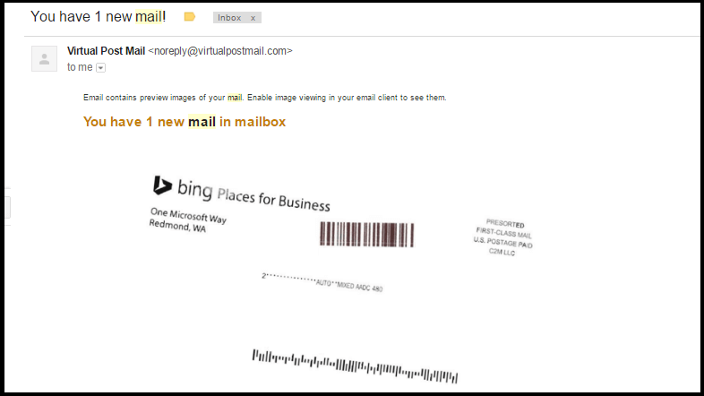 Virtual Post mail
