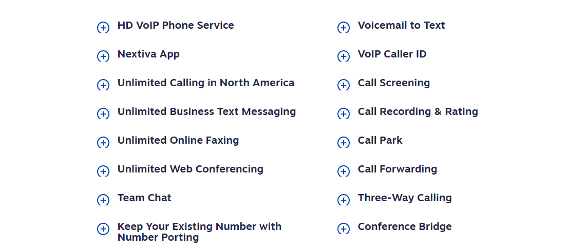 RingCentral Vs Nextiva VoIP system: Nextiva Features