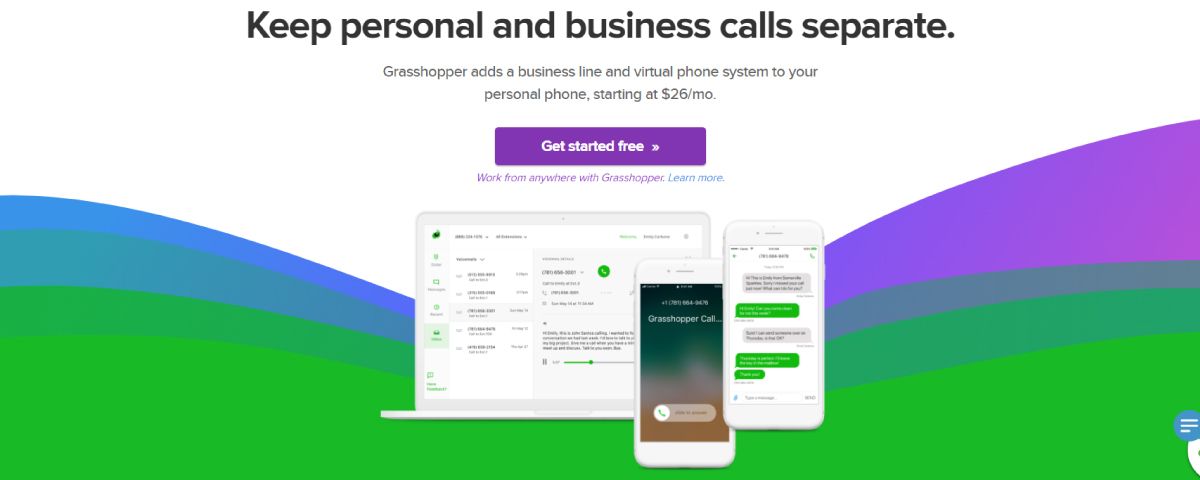 Grasshopper online business phone system