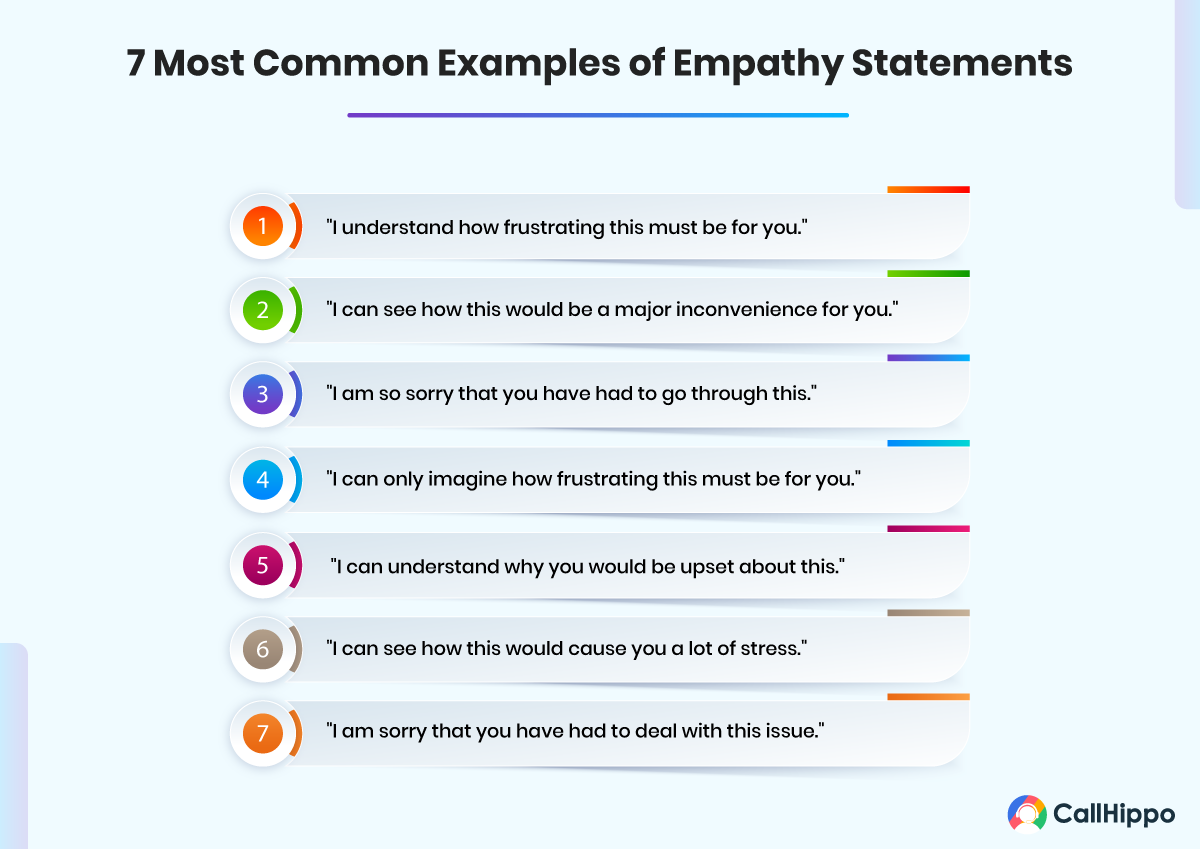 7 Most Common Examples of Empathy Statements