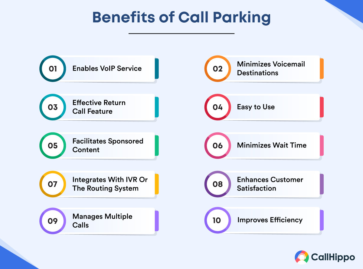 Benefits of call Parking