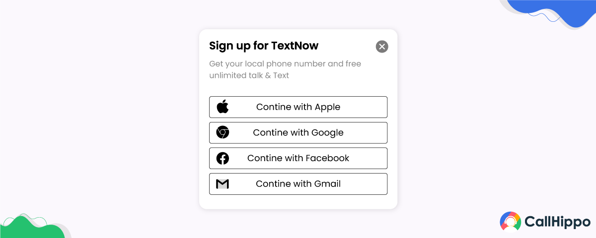 How to signup for TextNow