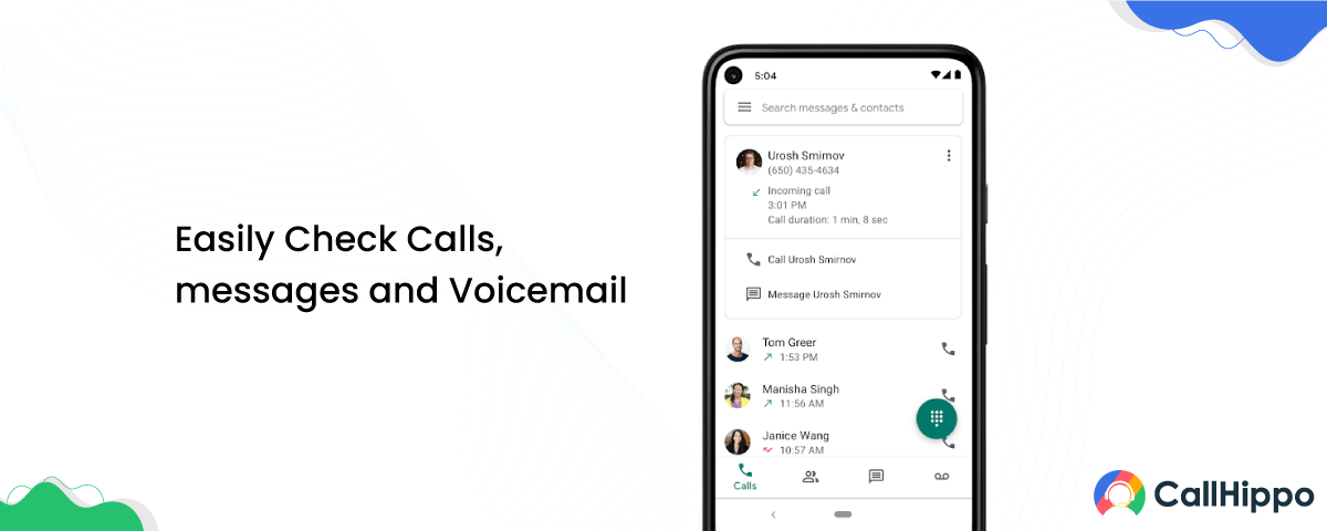 forward a voicemail on Android