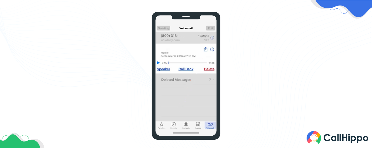 forward a voicemail on an iPhone