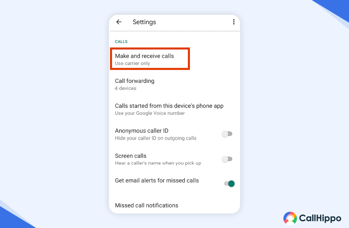 Google Voice not receiving calls