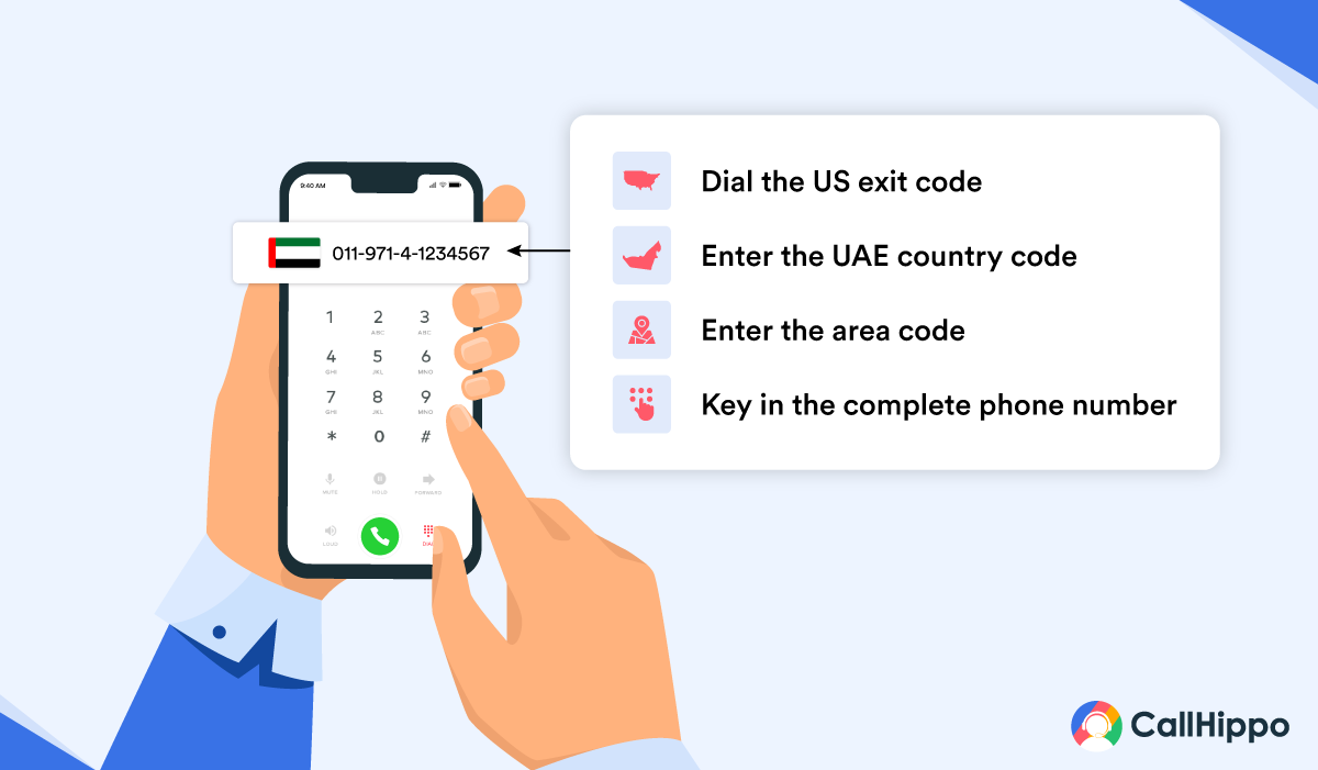 Call a Dubai local number from the USA
