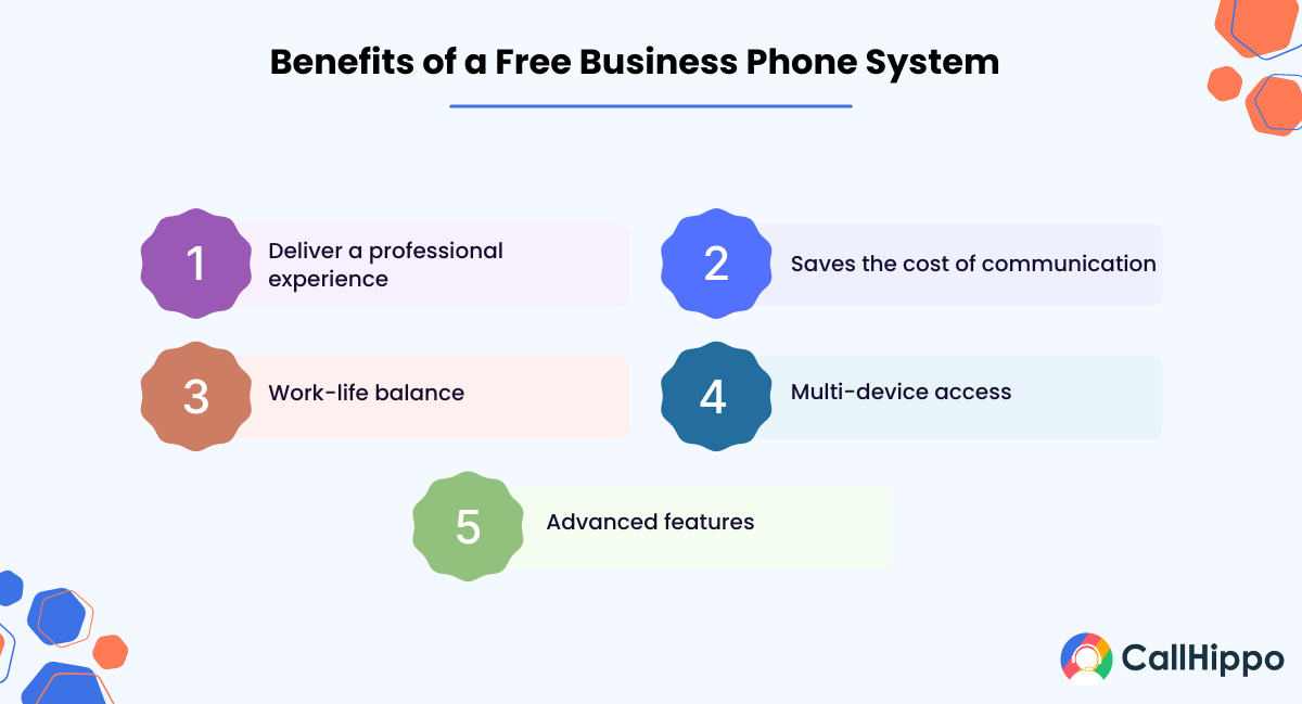 benefits of free business phone system