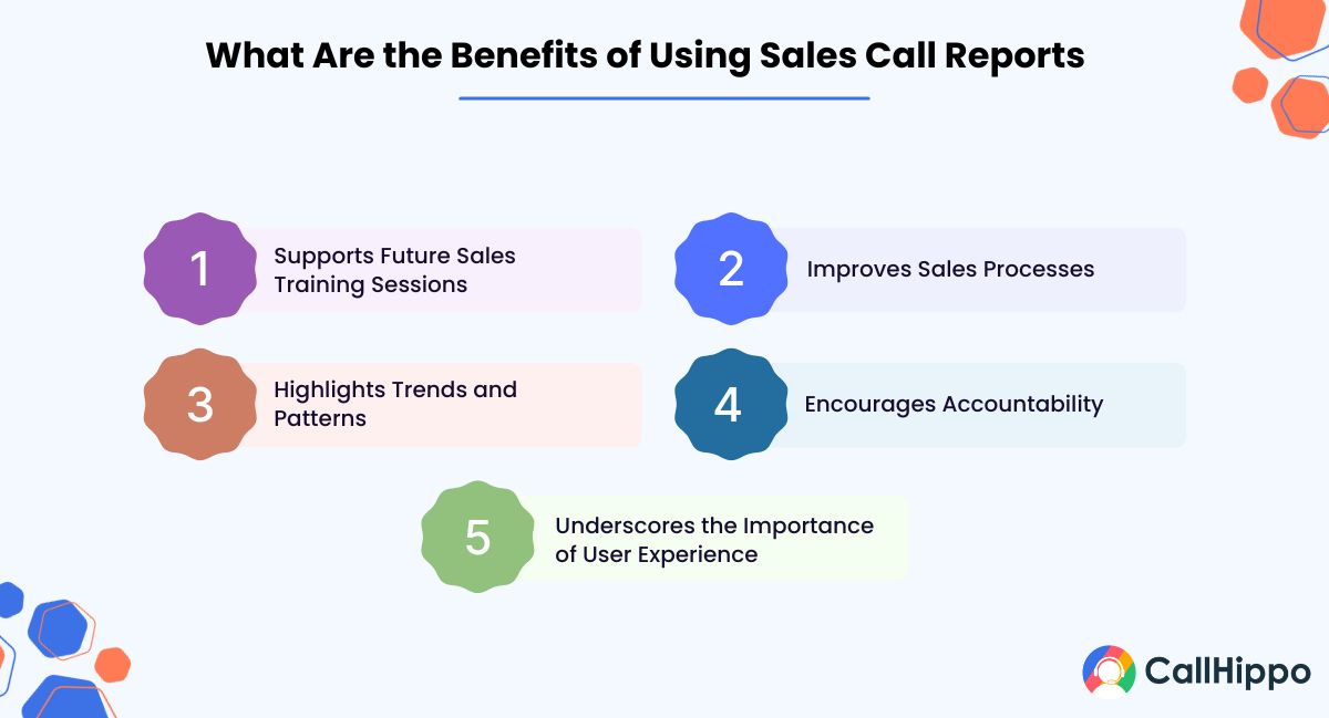 benefits of sales call reporting