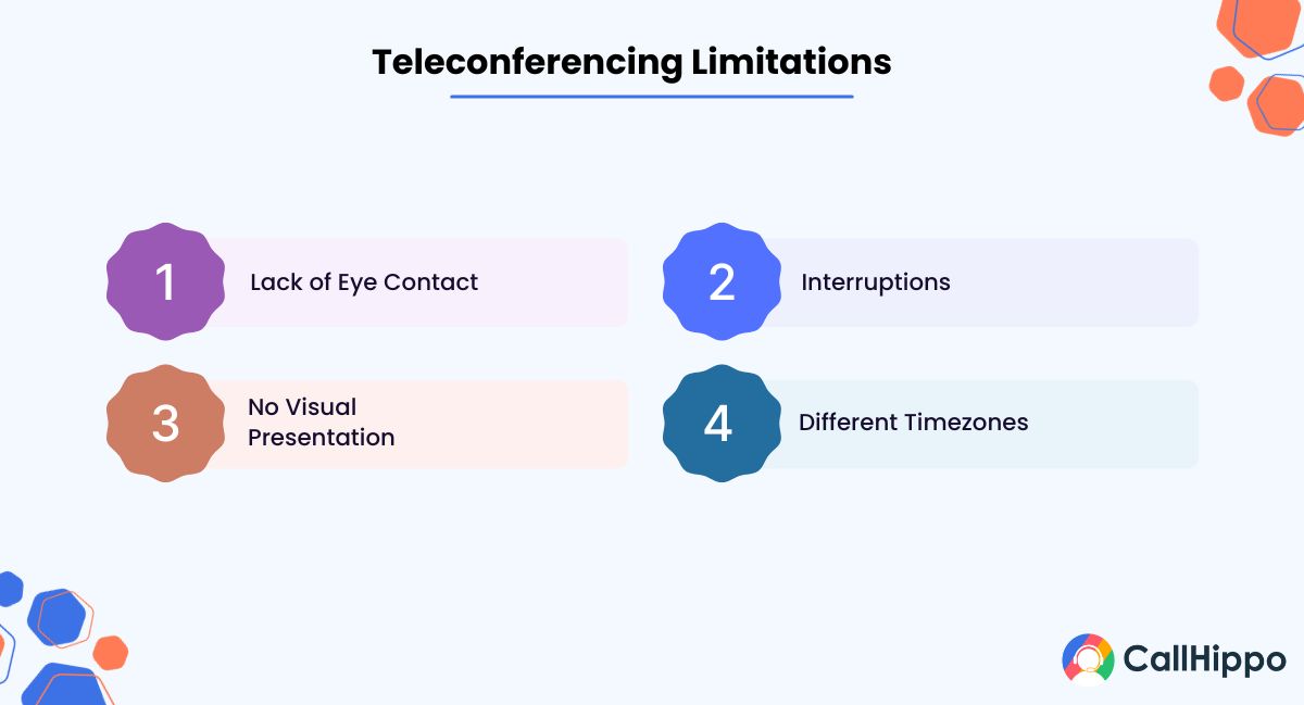 limitations of teleconferencing