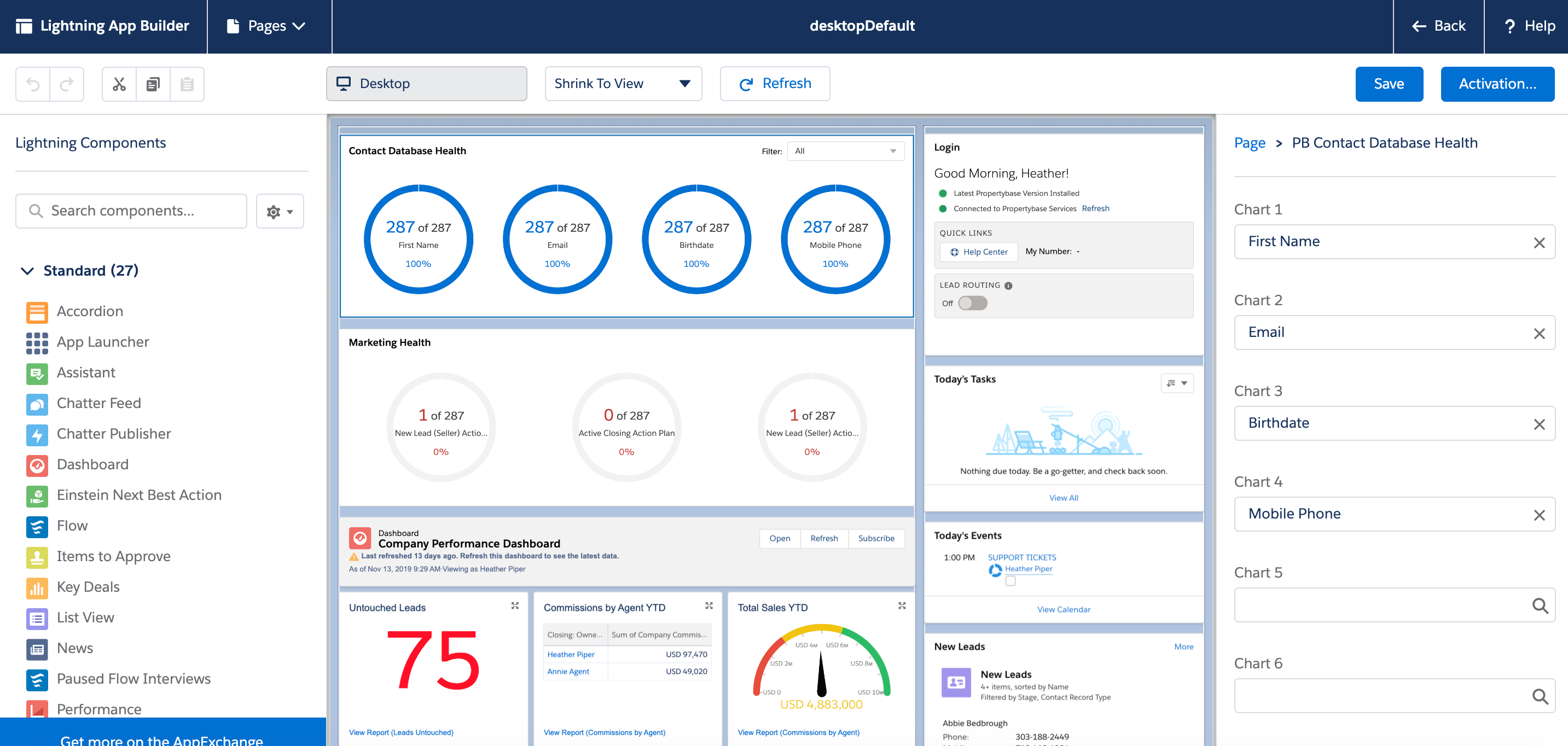 Propertybase Dashboard