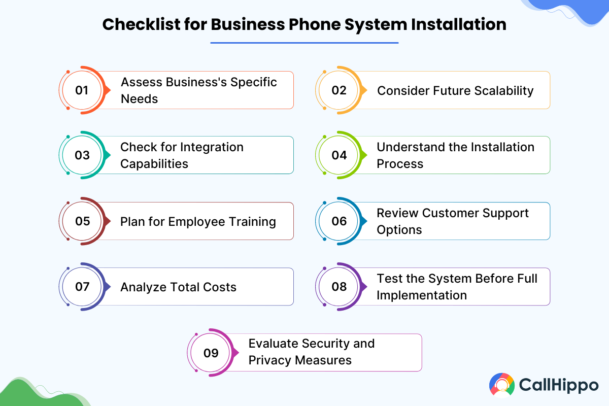 Checklist for Business Phone System Installation