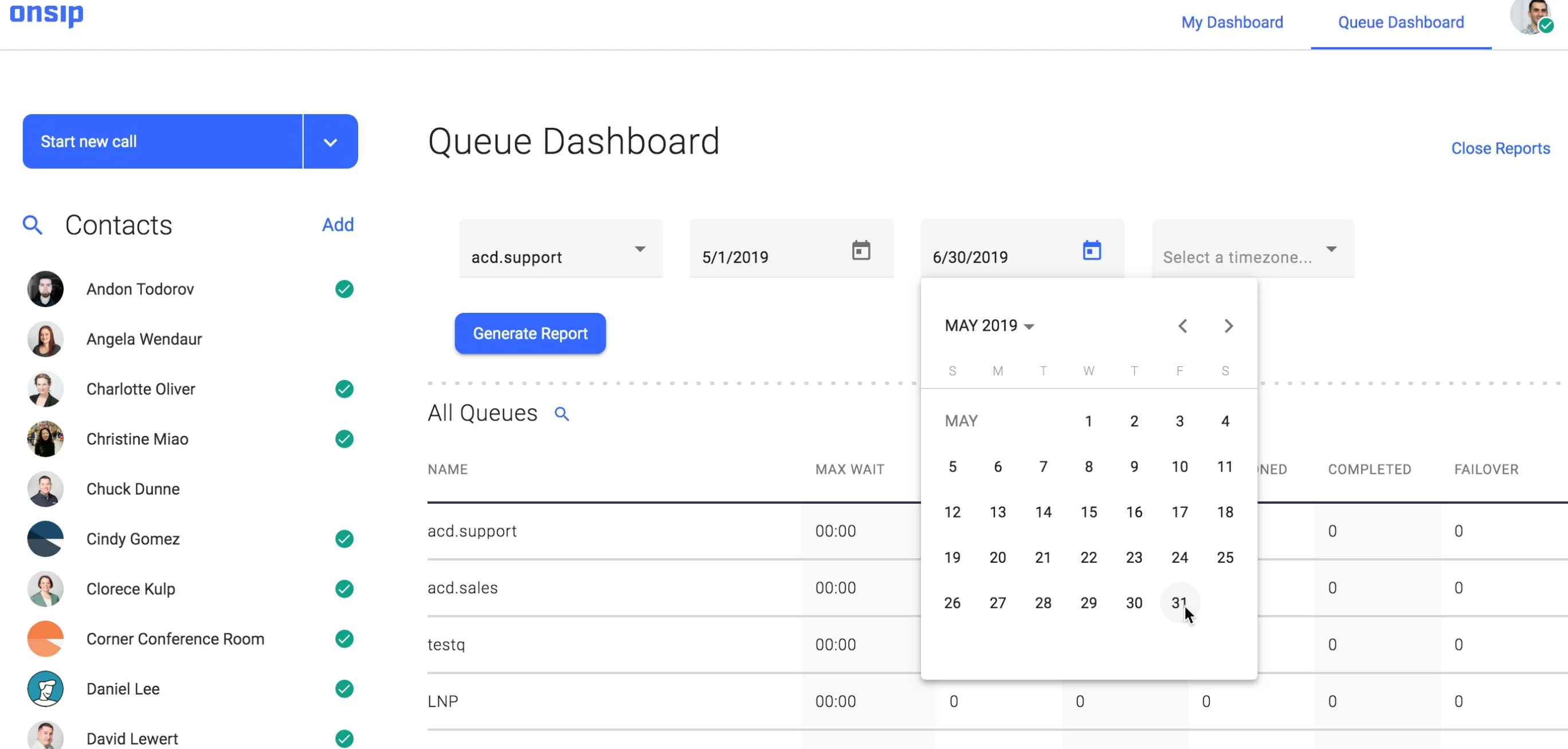 OnSIP-Dashboard