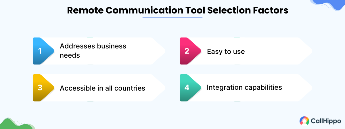 how to choose right remote communication tools