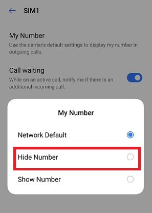How to Make a Private Call on android step 5