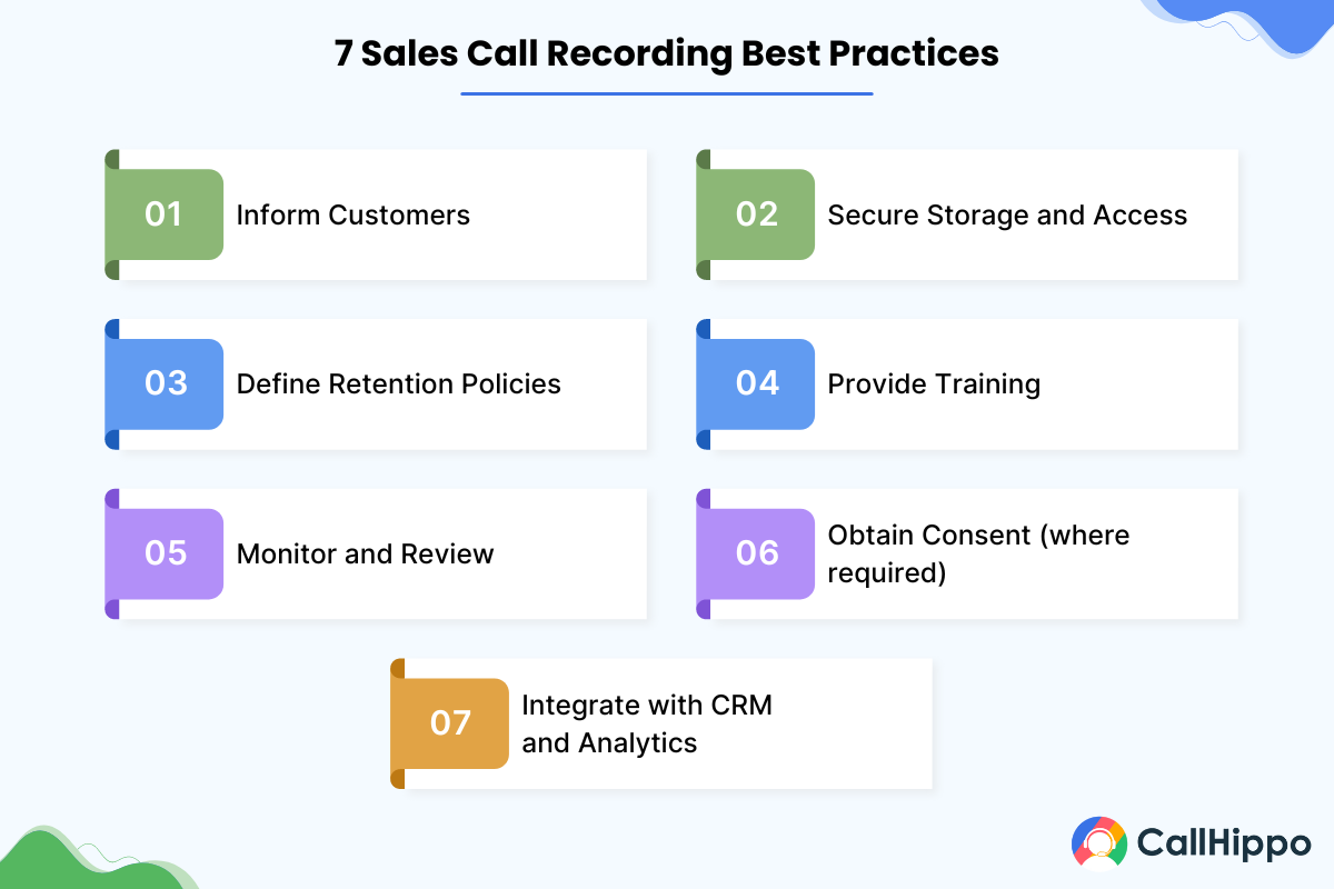 7 Sales Call Recording Best Practices