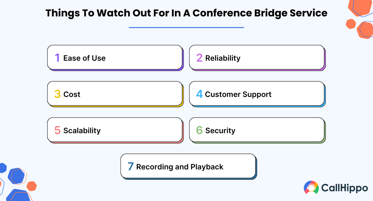 What To Look for in a Conference Bridge Service?