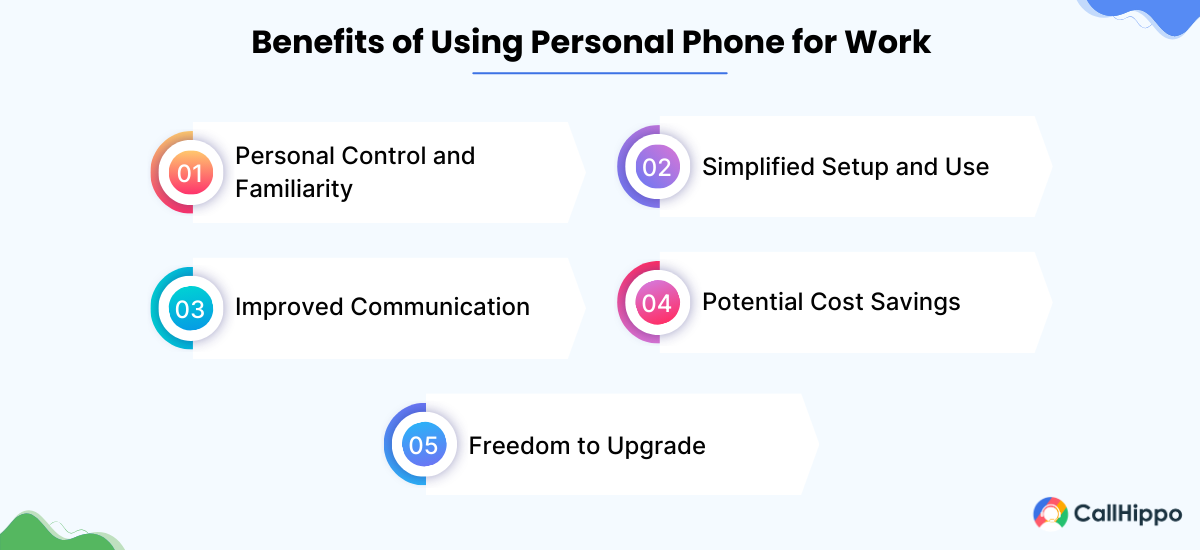 benefits of using personal phone for work