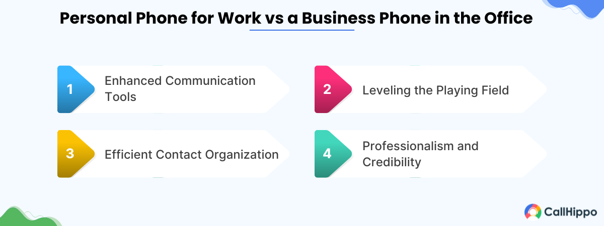 personal phone for work vs. busines phone in office