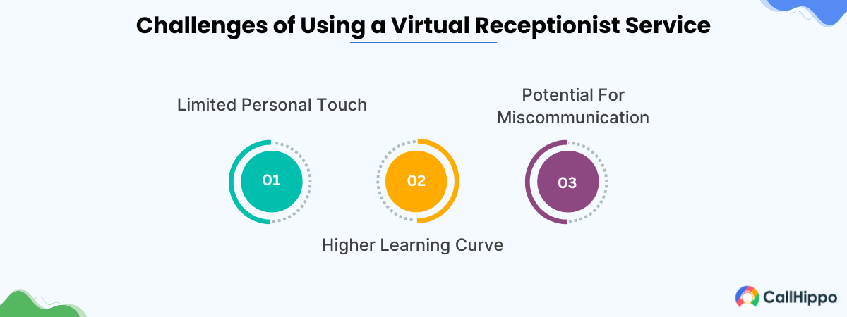 Challenges of using a virtual receptionist services