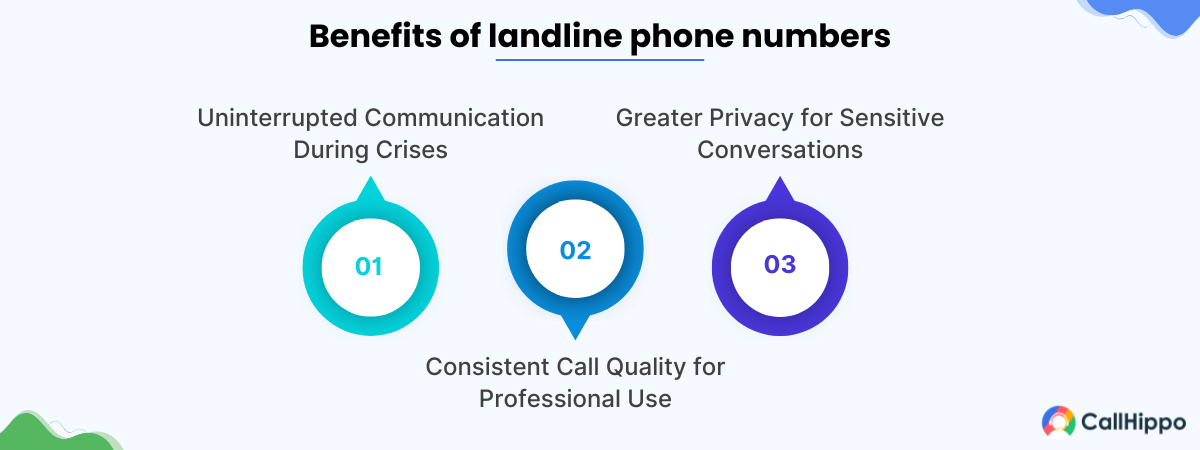 Benefits of landline phone numbers