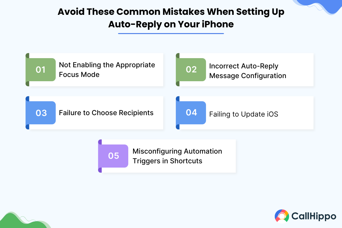 common mistakes to avoid while setting up auto reply