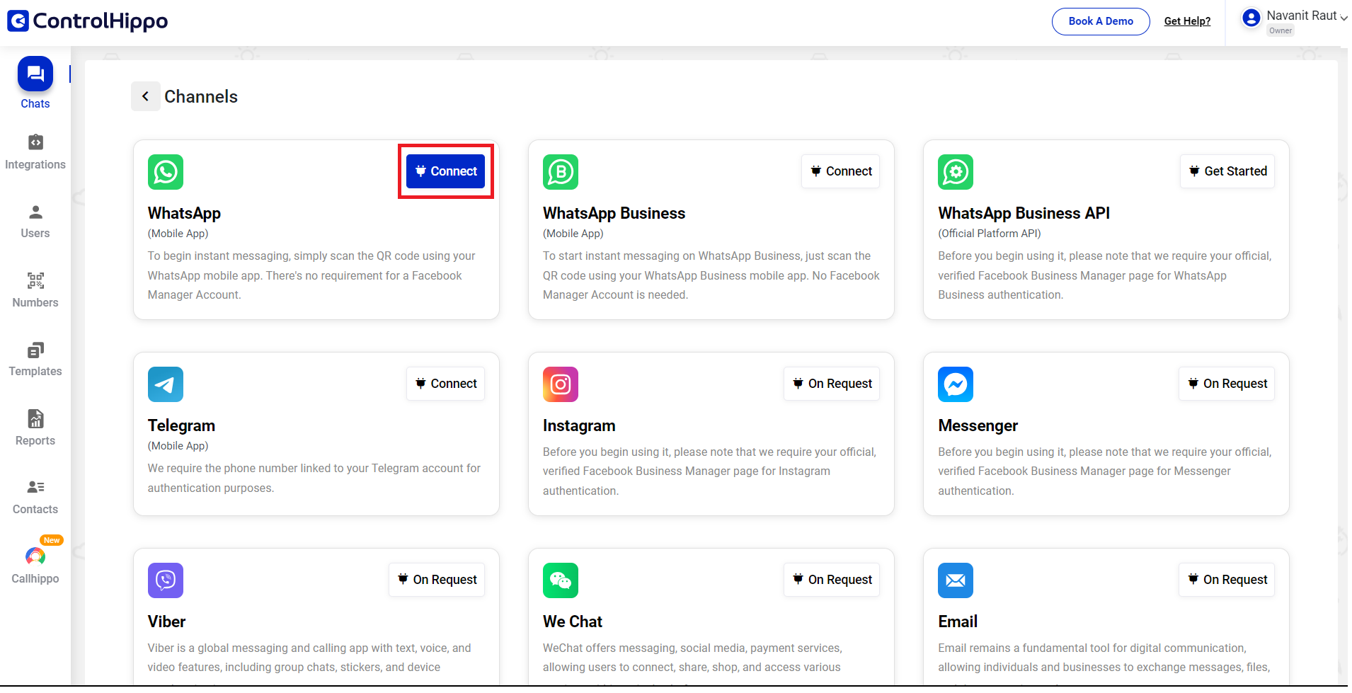 ControlHippo Dashboard