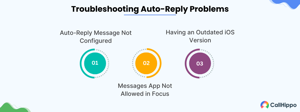 troubleshooting auto reply problems