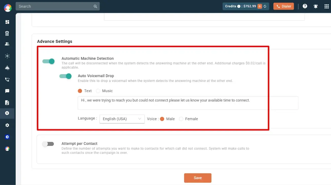 Automatic machine detection callhippo dashboard