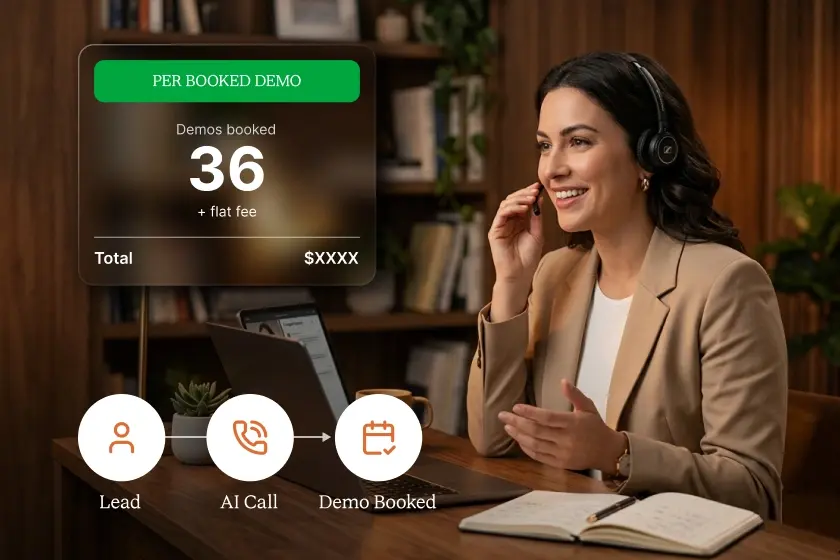 Pay per booked demo — Lead to AI Call to Demo Booked